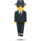 Person in Suit Levitating emoji on Emojione